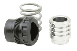 This 3-lug adaptor is made from ruggedly durable 17-4 stainless steel and protected from excessive wear by a black Melonite QPQ coating.